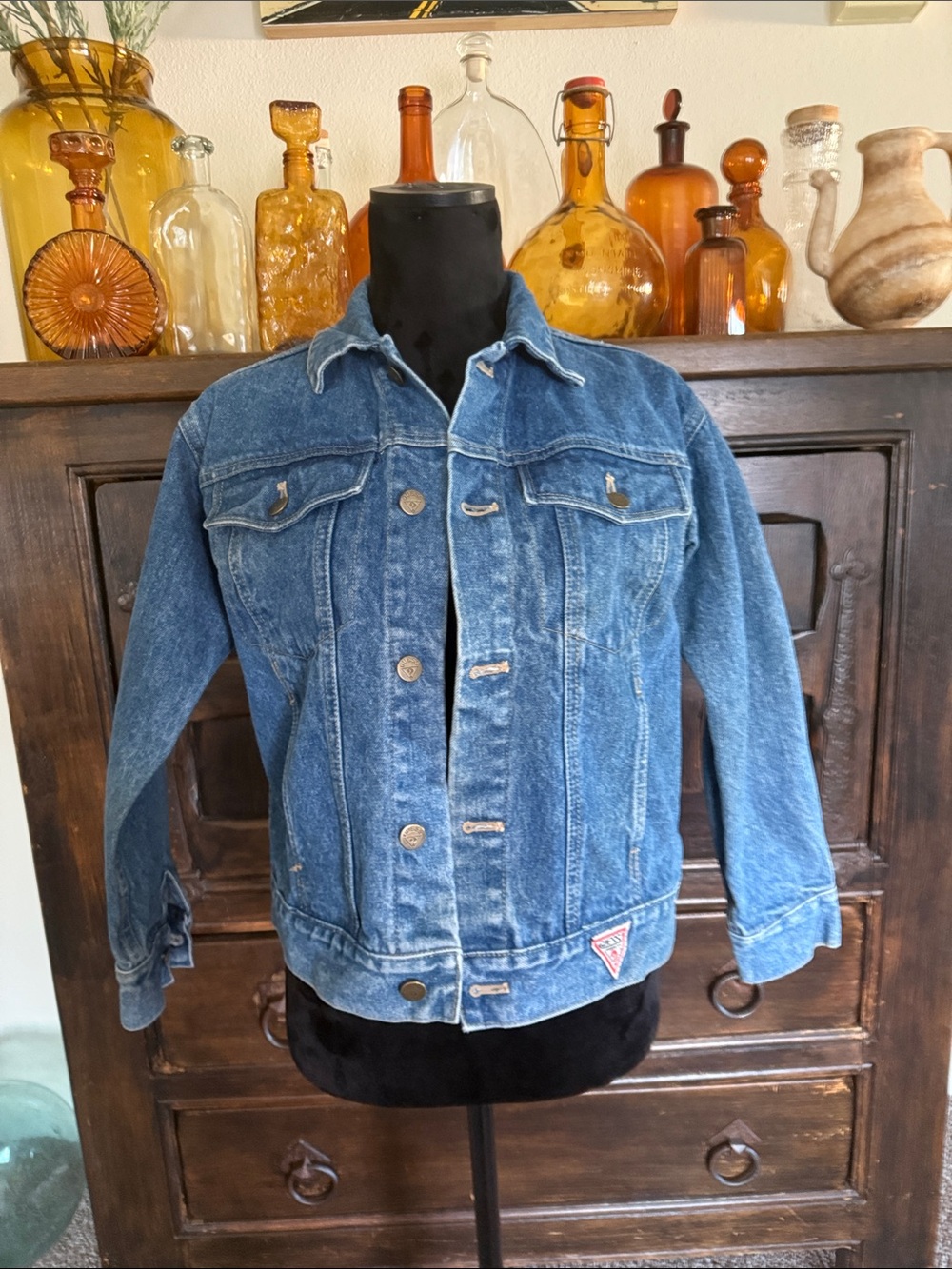 vintage Guess Georges Marciano denim trucker jacket
